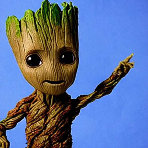 Prompt: baby groot in nba