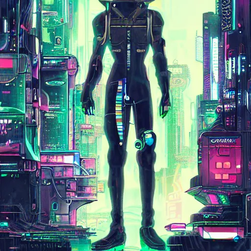 Prompt: saimese cat cyberpunk dsytopian future