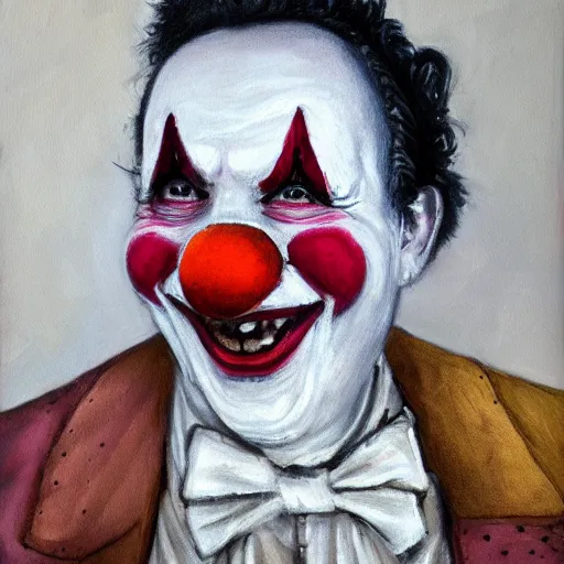 Prompt: a clown portrait