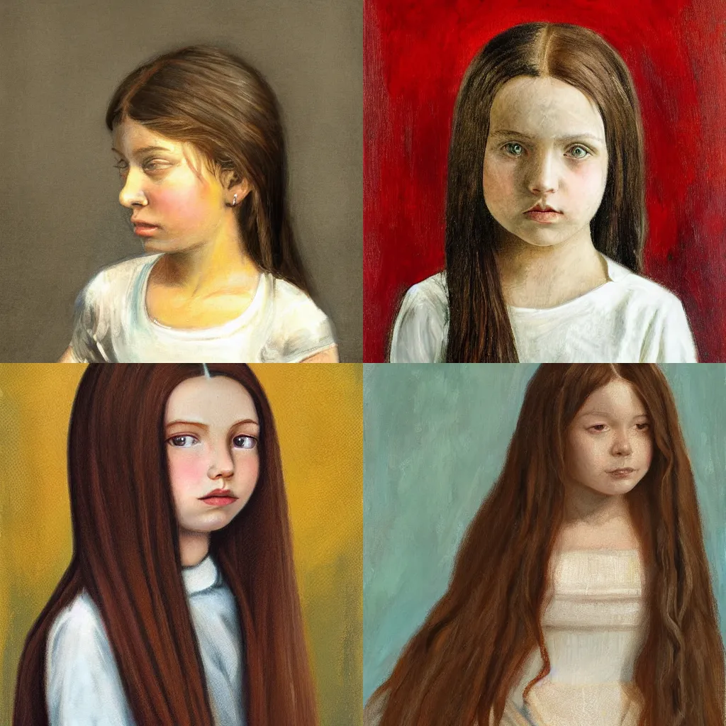 Prompt: girl with long hair, by jacob dhein, stanka cordic