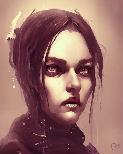 Prompt: portrait of ranni the witch, concept art, brush stroke style, artstation, trending, highly detailed, smooth, focus, art by cedric peyravernay