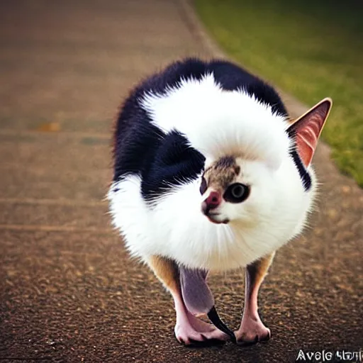 Image similar to a goose - cat - hybrid, animal photography