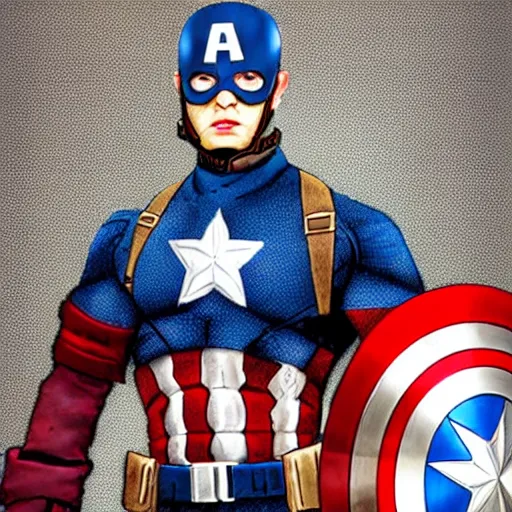 Image similar to Captain America in a hospice