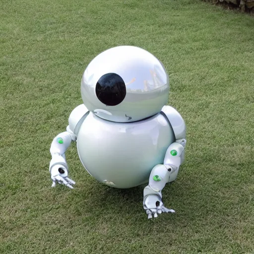 Image similar to funny spherical robot,