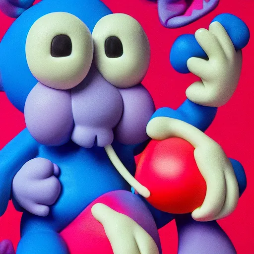 Prompt: KAWS Smurf , 8K concept art, modern contemporary art, MOMA