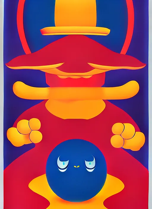 Image similar to devil by shusei nagaoka, kaws, david rudnick, airbrush on canvas, pastell colours, cell shaded, 8 k