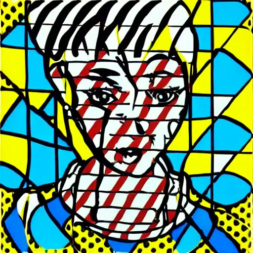 Prompt: “Drowning african american Girl” by Roy Lichtenstein