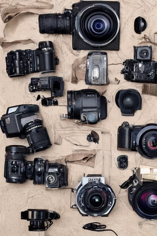 Prompt: The most complex looking camera like machine ever made, photo taken by someone who doesn't know how to use a camera by Annie Lebovitz and Steve McCurry Ultra detailed, hyper realistic, 4k