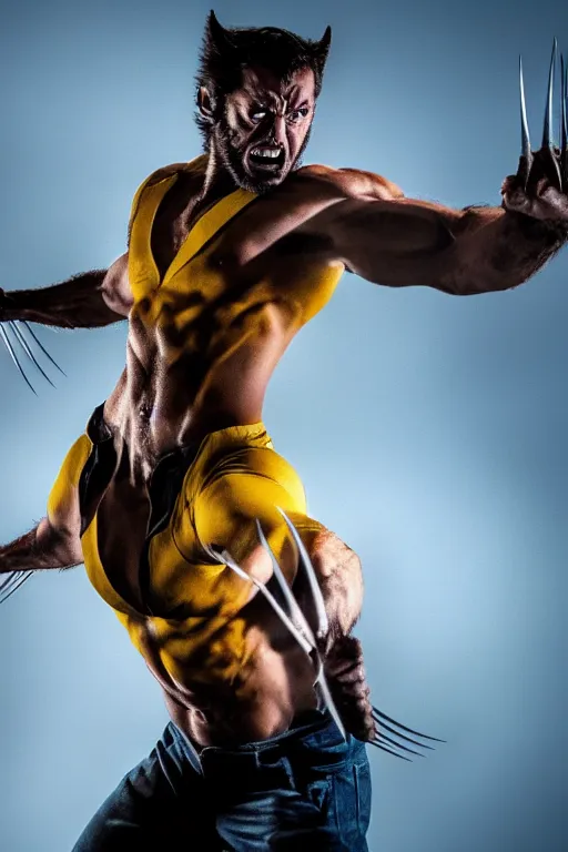 Prompt: Wolverine, backlit, cinematic light, claws out, 4k