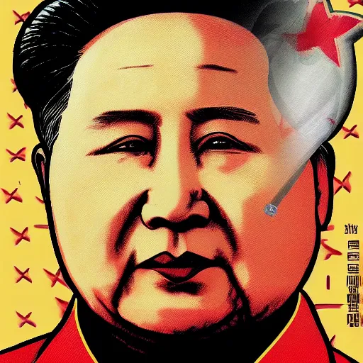 Image similar to mao zedong in gta v, cover art by stephen bliss, boxart, loadscreen