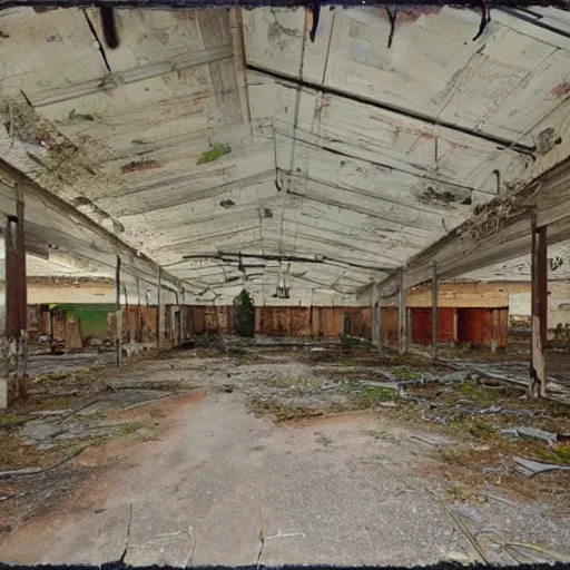 Image similar to an abandoned grocery store in the middle of nowhere by william christenberry, ultra detailed, rainy, beautiful