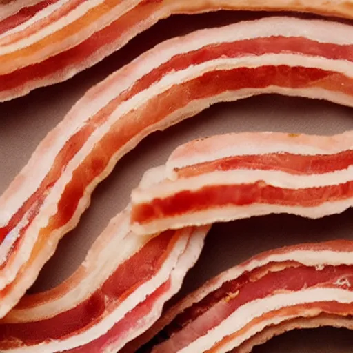 Prompt: a möbius strip of bacon