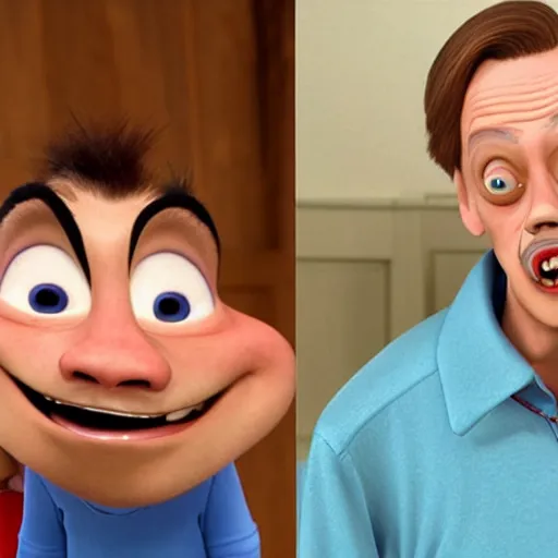 Prompt: Steve Buscemi as seen in Disney Pixar's Up (2009)