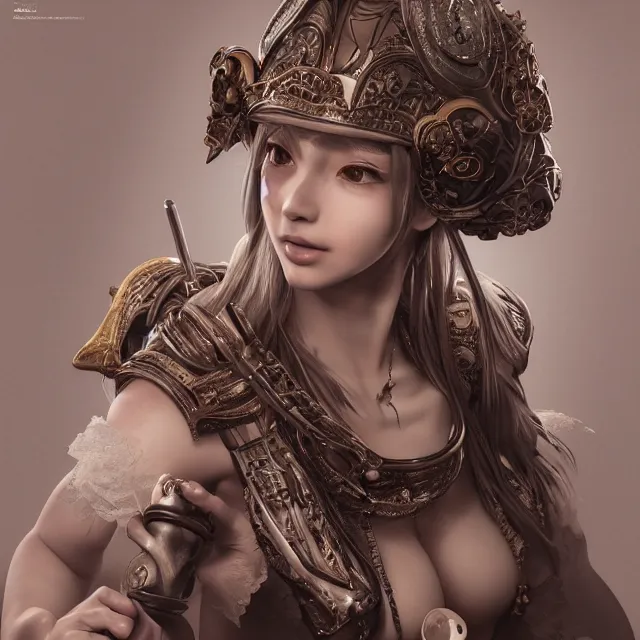 Prompt: studio portrait of neutral good colorful female cleric bard healer as absurdly beautiful, elegant, realistic sensual gravure idol, an ultrafine hyperdetailed illustration by kim jung gi, irakli nadar, intricate linework, detailed faces, super sharp focus, bright colors, octopath traveler, final fantasy, unreal engine 5 highly rendered, global illumination, radiant light