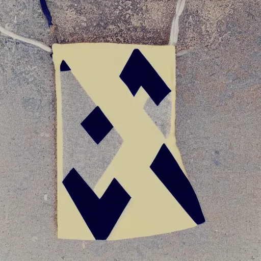 Prompt: a photo of a minimalistic vintage neighborhood pennant