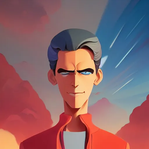 Image similar to face icon stylized minimalist the new adventures of johnny quest, loftis, cory behance hd by jesper ejsing, by rhads, makoto shinkai and lois van baarle, ilya kuvshinov, rossdraws global illumination