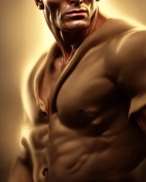 Prompt: portrait of doc savage, fantasy character portrait, ultra realistic, concept art, intricate details, highly detailed by soft light, volumetric light, misty, james bama