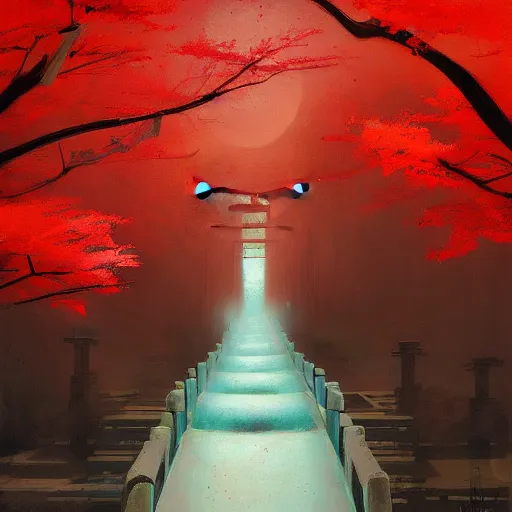 Image similar to Japanese Torii by Grzegorz Rutkowski