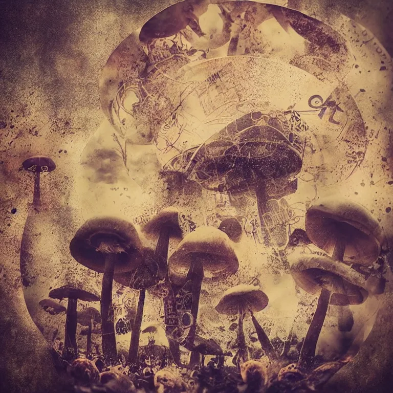 Image similar to double exposure of dally life, symbols of live, explosion, love is the most relevant theme, love is infinity, love is begin of all, 8 k resolution, artistic mode, artistic, trending on instagram, long exposure, love art, serious, fantasy and dreams vibes, mushrooms style and macro style