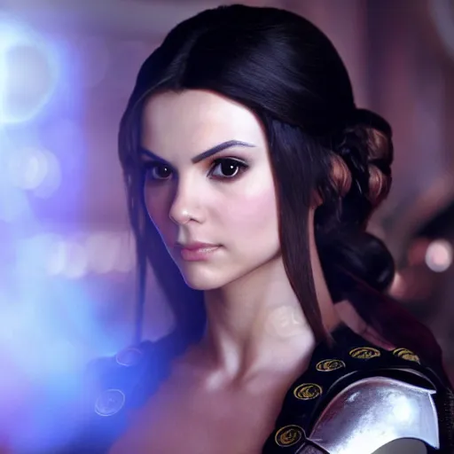 Image similar to victoria justice as princess padme in star wars episode 3, 8k resolution, full HD, cinematic lighting, award winning, anatomically correct