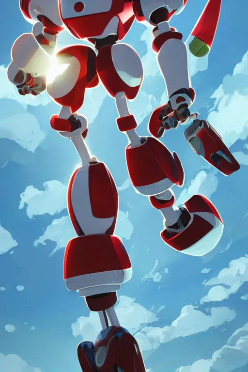 Image similar to metabots medabots medarotto medarot robot minimalist comics, behance hd by jesper ejsing, by rhads, makoto shinkai and lois van baarle, ilya kuvshinov, rossdraws global illumination ray tracing hdr radiating a glowing aura