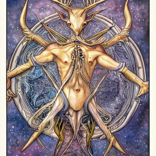 Image similar to detailed and sharp sagittarius artistic zodiac artwork, mystic style, detailed, 8 k, detailed, symmetrical, by brian froud