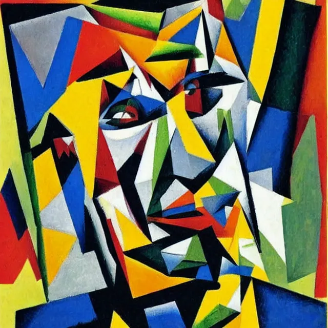 Cubistic Portrait Of Samuel Beckett By Picasso And 