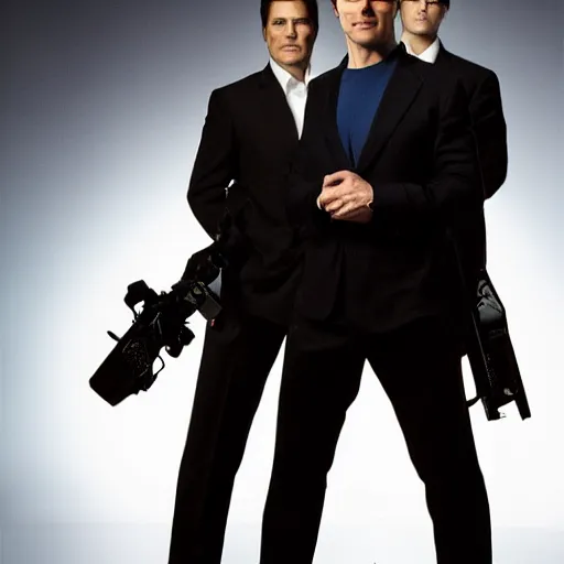 Image similar to A photo of Tom Cruise, Front view, promo shoot, studio lighting