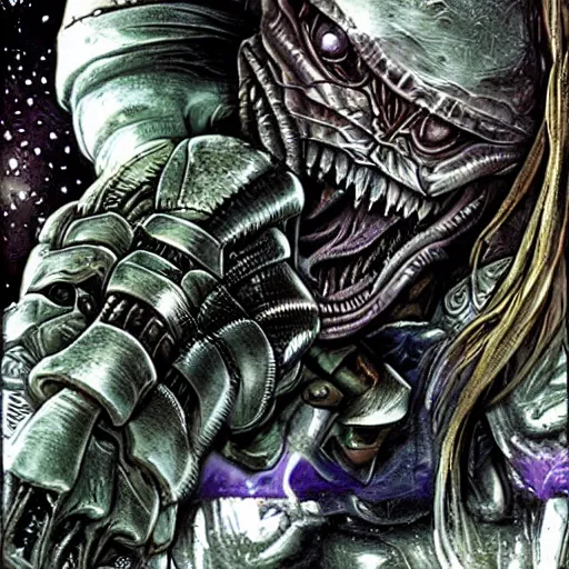 Image similar to aliens vs predator