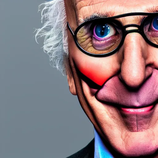 Prompt: larry david as the joker, sony a 7 r iv, symmetric balance, polarizing filter, photolab, lightroom, 4 k, dolby vision, photography awardm, voque, perfect face