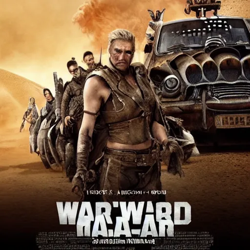 Image similar to xqc as a warlord in mad max fury road, 4k, high detail, high-resolution photograph, professional photography, ultra-detail