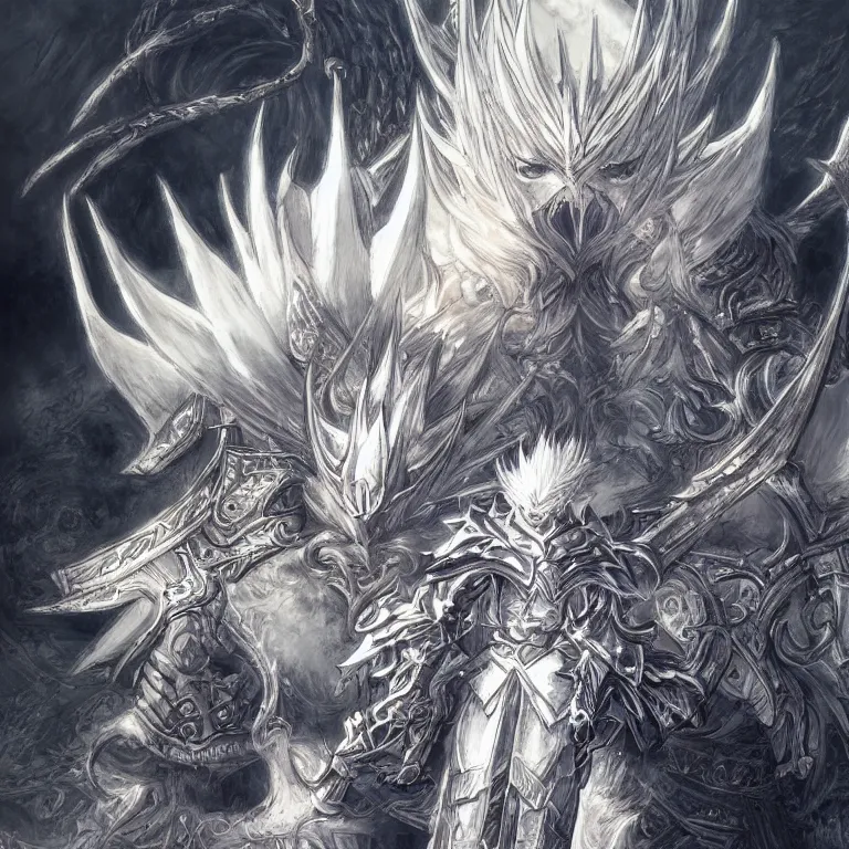 Image similar to Portrait of The Nameless King detailed illustration by Yoshitaka Amano