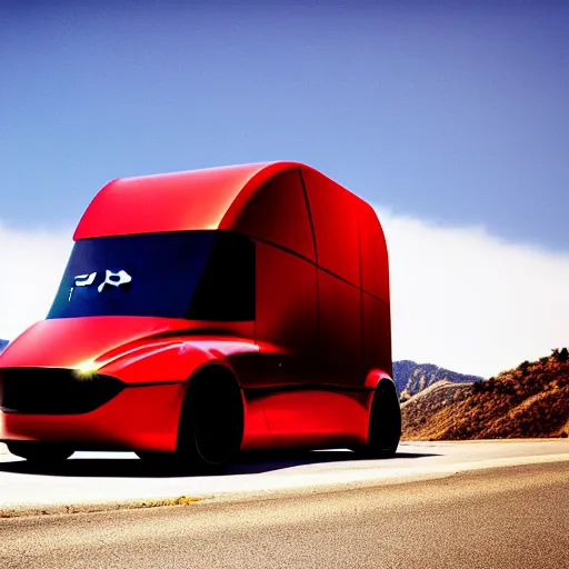 Image similar to photograph, Tesla Cybertruck, by Pete Biro, press release, cinematic, malibu canyon, 8k, depth of field, bokeh. debadged