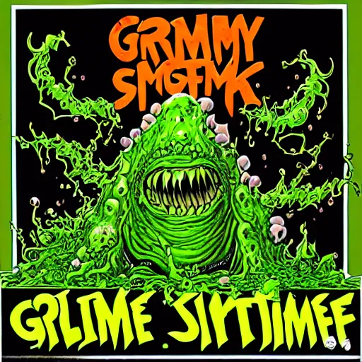 Image similar to grimy slimepunk ooze monster