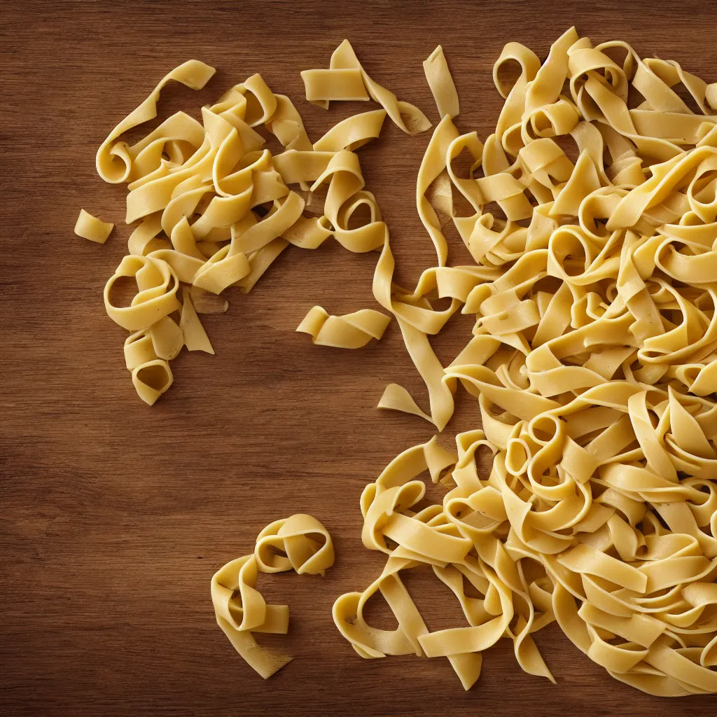 Prompt: tagliatelle pasta texture, 4k