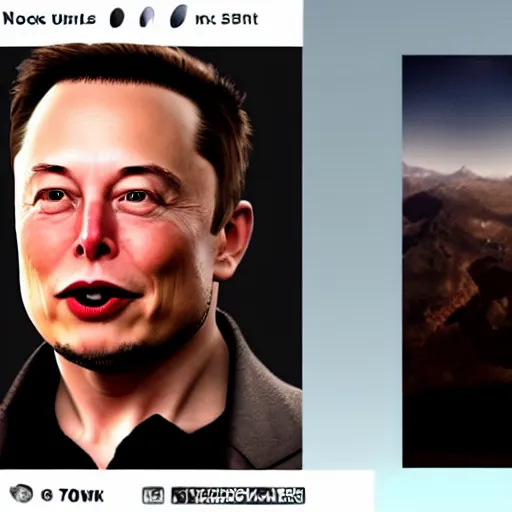 Prompt: Elon Musk with long tusks coming out of his cheeks, 8k ultra realistic, award winning, unreal engine 5, masterpiece