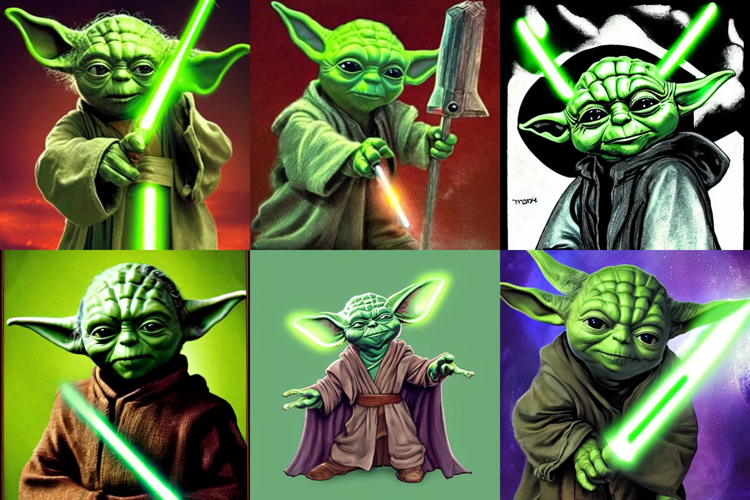 Prompt: Yoda as Thor