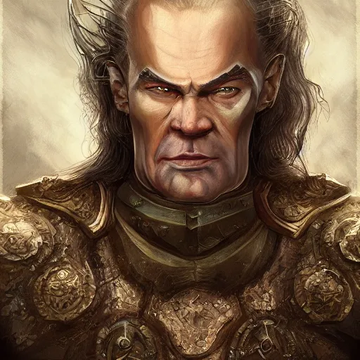 Image similar to vigo the carpathian, wlop on artstation