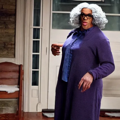 Prompt: daniel day lewis as madea