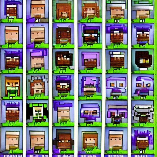 Image similar to Faces of minecraft players