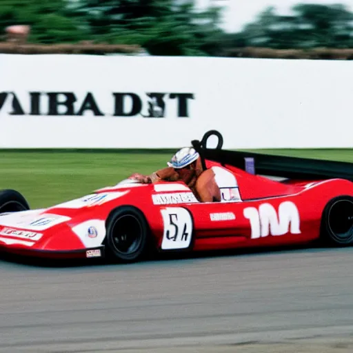 Prompt: Tupac the rapper wins Goodwood festival of speed, picture, magazine, 90s, motion blur