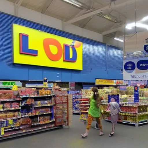 Image similar to riots in LIDL supermarket