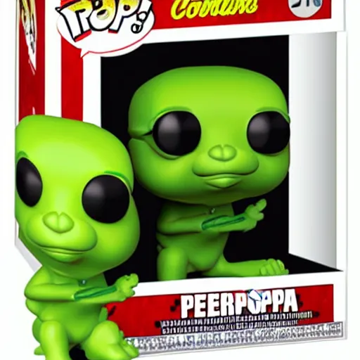 Image similar to pepe as a Funko Pop