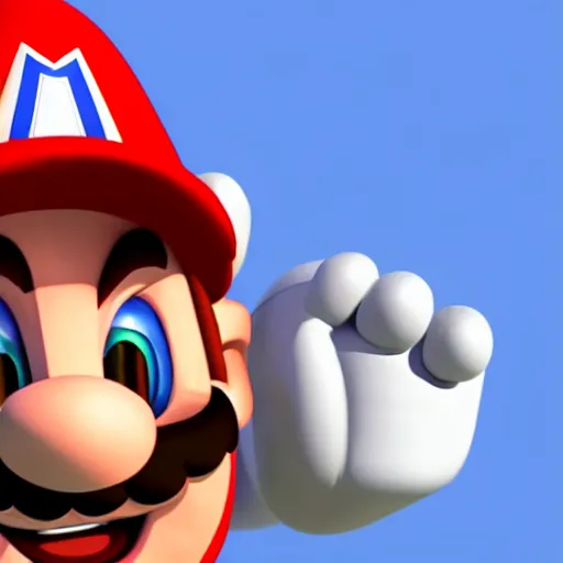 Image similar to A bot in the game Super Mario 64, unreal engine, highly detailed, 8k, vray