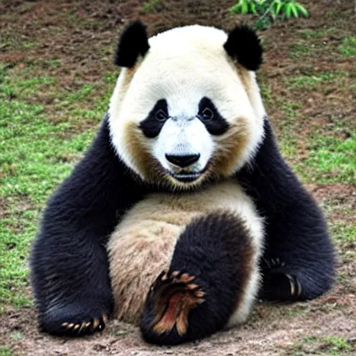 Prompt: an angry panda