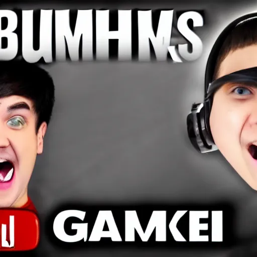 Prompt: famous youtuber, the gaming buchi, youtube thumbnail, clickbait, gameplay