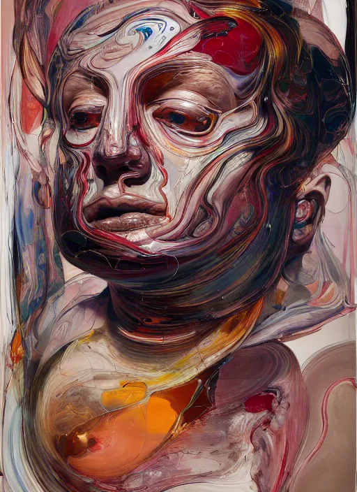 Image similar to it is only with the heart that one can see rightly ; what is essential is invisible to the eye. by jenny saville, scifi, neo - gothic, intricate, rich deep colors. part by james jean, part by adrian ghenie and gerhard richter.