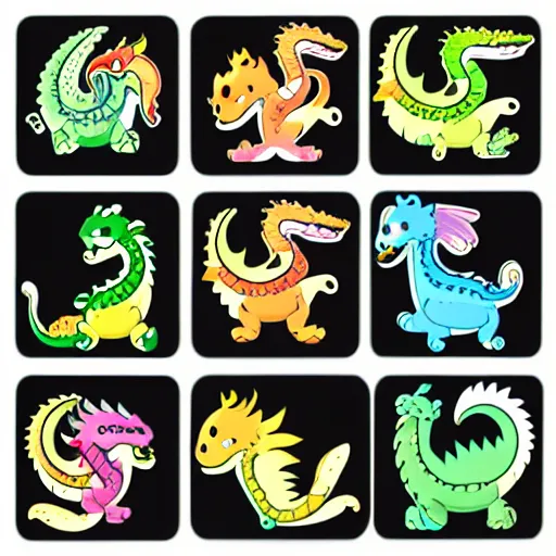 Image similar to cute dragon stickers