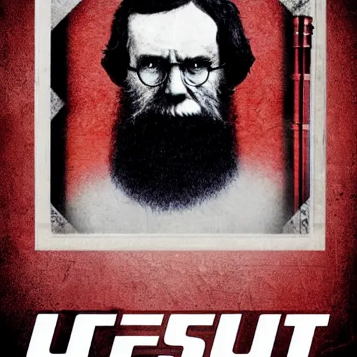 Image similar to darwin vs tolstoy, ufc style poster. symmetry, awesome exposition, very detailed, highly accurate, professional lighting diffracted lightrays, 8 k, sense of awe