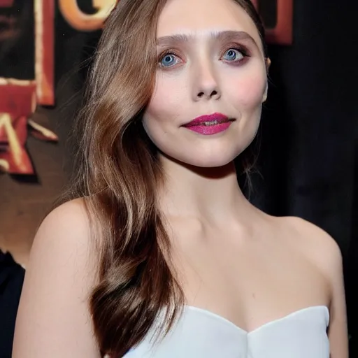 Image similar to elizabeth olsen mixed with gal godot